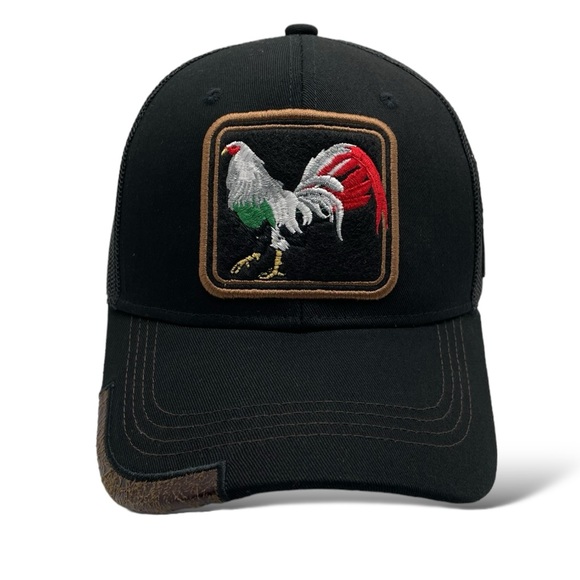 Mexico Rooster Gallo Snapback Baseball Cap, Curved Brim - Picture 2 of 8
